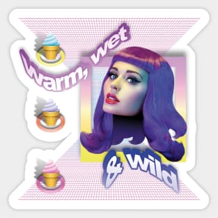 warm wet wild Sticker